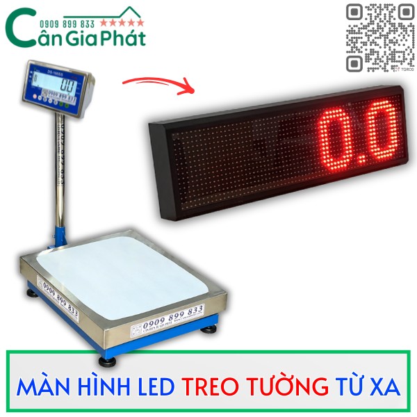 Hướng dẫn hiện số cân lên màn hình LED lớn treo tường từ xa