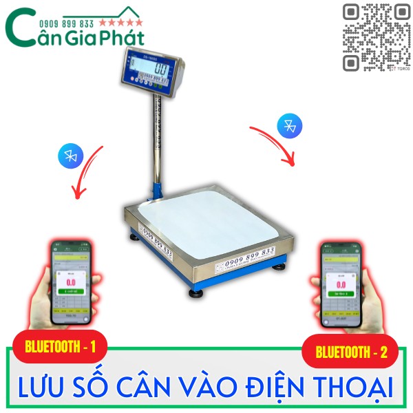 Hướng dẫn kết nối và lưu số cân vào điện thoại