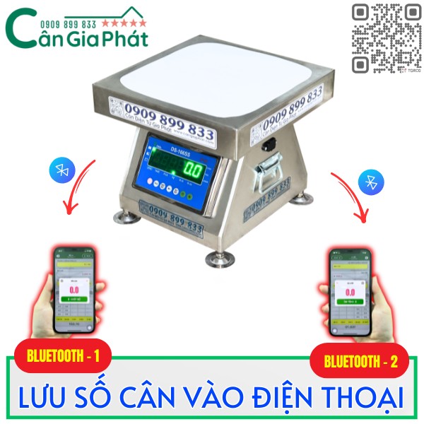 Hướng dẫn kết nối và lưu số cân vào điện thoại