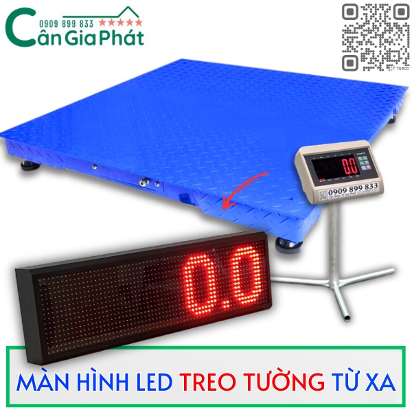 Hướng dẫn hiện số cân lên màn hình LED lớn treo tường từ xa