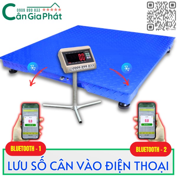 Hướng dẫn kết nối và lưu số cân vào điện thoại