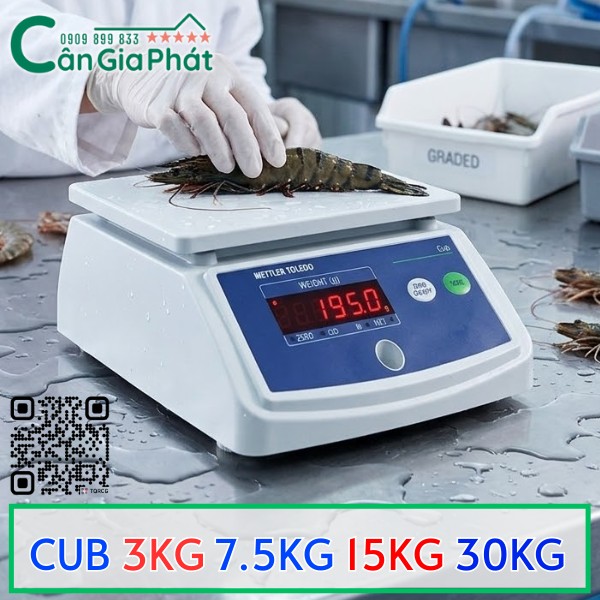 CÂN THỦY SẢN CUB 3KG 7.5KG 15KG 30KG