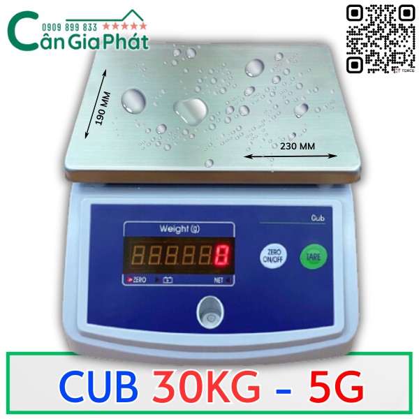 CÂN THỦY SẢN CUB 3KG 7.5KG 15KG 30KG