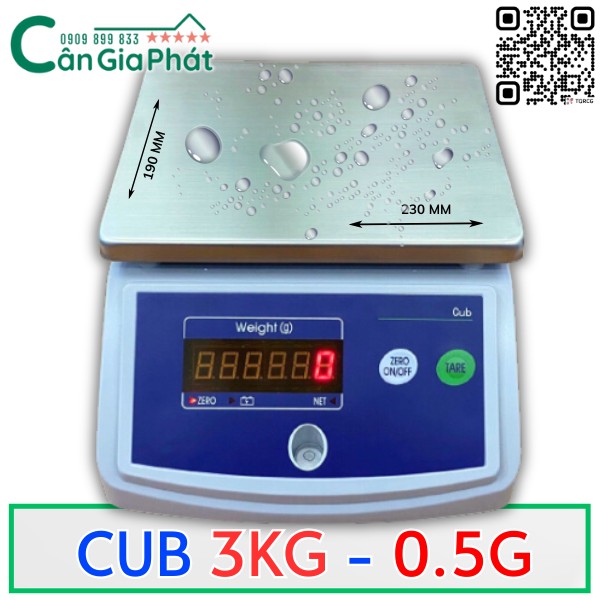 CÂN THỦY SẢN CUB 3KG 7.5KG 15KG 30KG