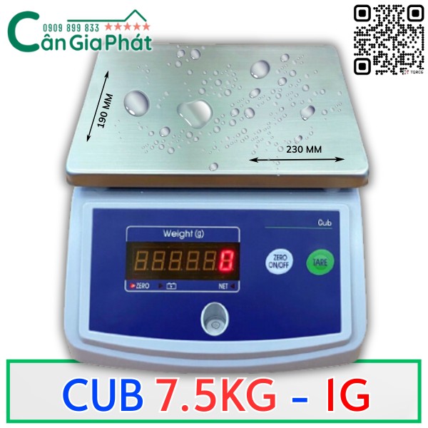 CÂN THỦY SẢN CUB 3KG 7.5KG 15KG 30KG