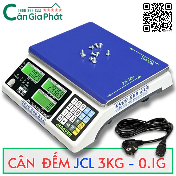 CÂN ĐẾM JCL 3KG 6KG 15KG 30KG
