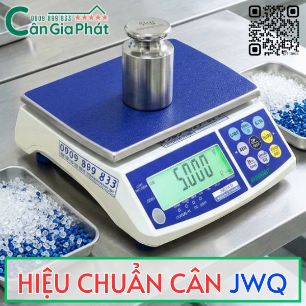 Hiệu chuẩn cân điện tử JWQ 3kg 6kg 15kg 30kg bằng quả cân chuẩn inox