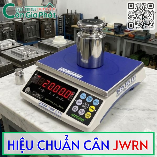 Hiệu chuẩn cân điện tử Jadever JWRN 3kg 6kg 15kg 30kg