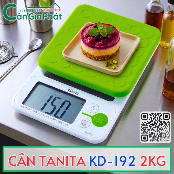Cân điện tử 2kg Tanita KD-192 Japan cân làm bánh cân nhà bếp gia đình