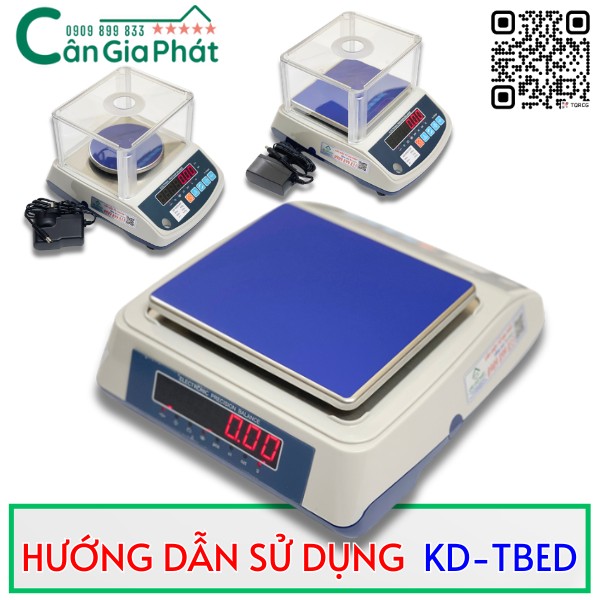 Hướng dẫn sử dụng cân điện tử KD-TBED 300g 600g 12000g 3000g