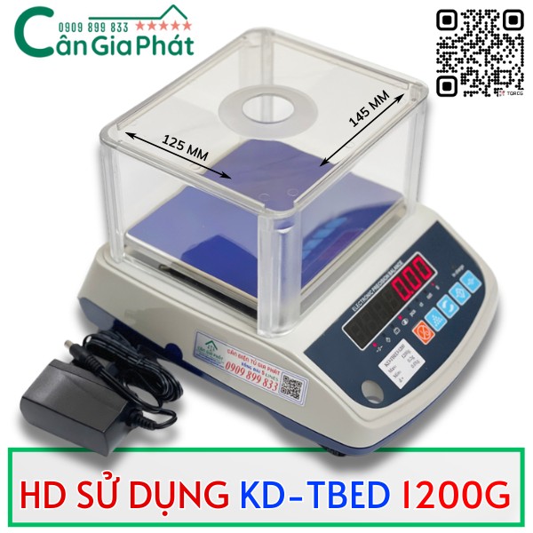 Hướng dẫn sử dụng cân điện tử KD-TBED 1200g độ chính xác 0.01g