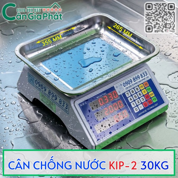 CÂN BÁN HẢI SẢN KIP-2 30KG