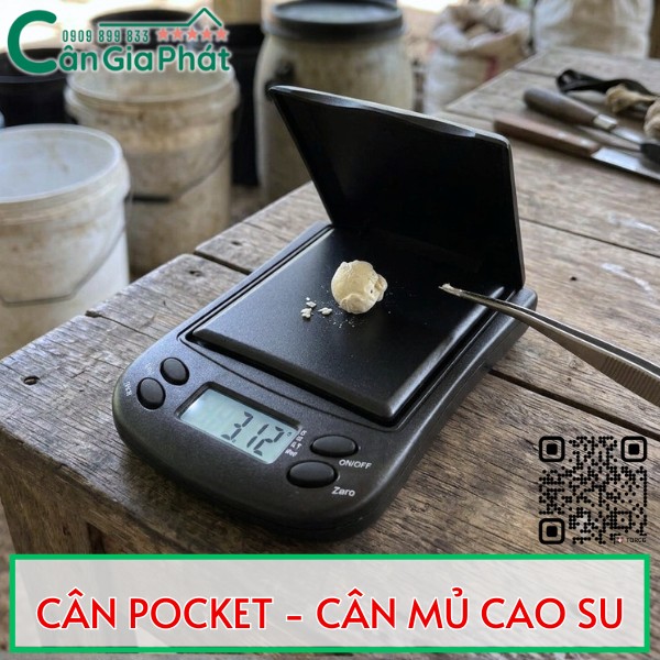 Cân tiểu ly Pocket 200g cân mủ cao su - Cân Điện Tử Gia Phát