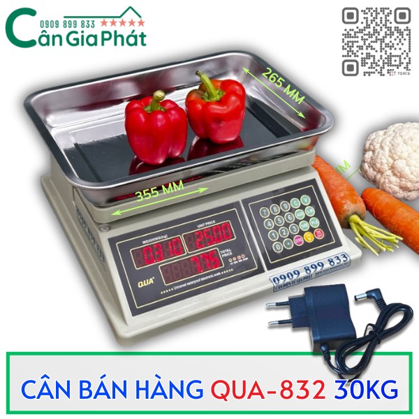 CÂN BÁN THỊT QUA-832 30KG