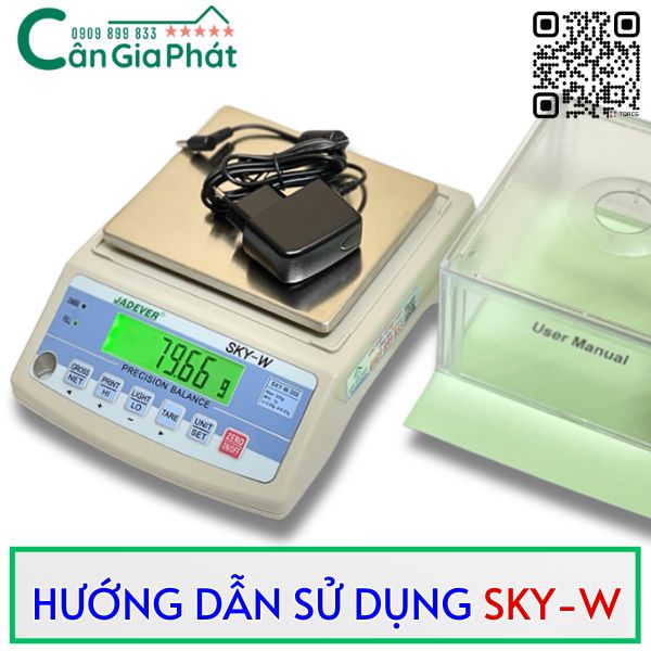 Hướng dẫn sử dụng cân điện tử Jadever SKY-W 300g 600g 1500g 3000g