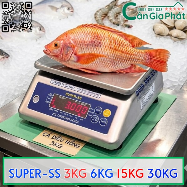 CÂN INOX CHỐNG NƯỚC SUPER-SS 3KG 6KG 15KG 30KG