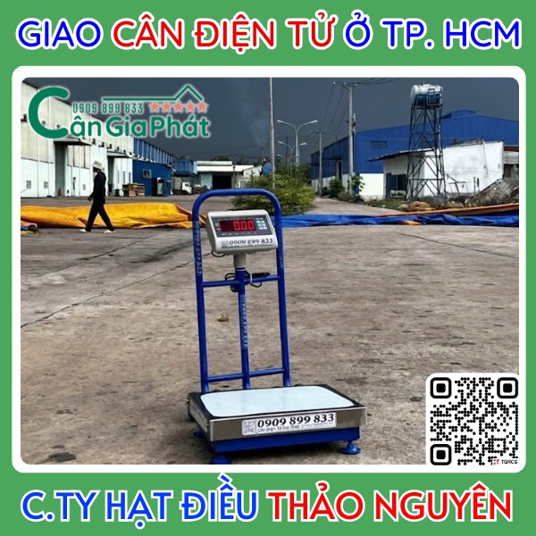 Công ty hạt điều Thảo Nguyên đang sử dụng cân điện tử Xk3190-T7E 150kg của Cân Điện Tử Gia Phát