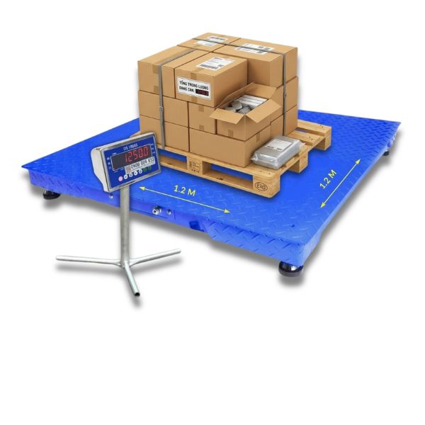 Kho hàng với pallet và hàng hóa xếp gọn