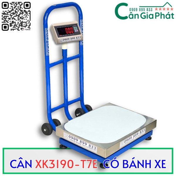 CÂN BÀN XK3190-T7E CÓ BÁNH XE