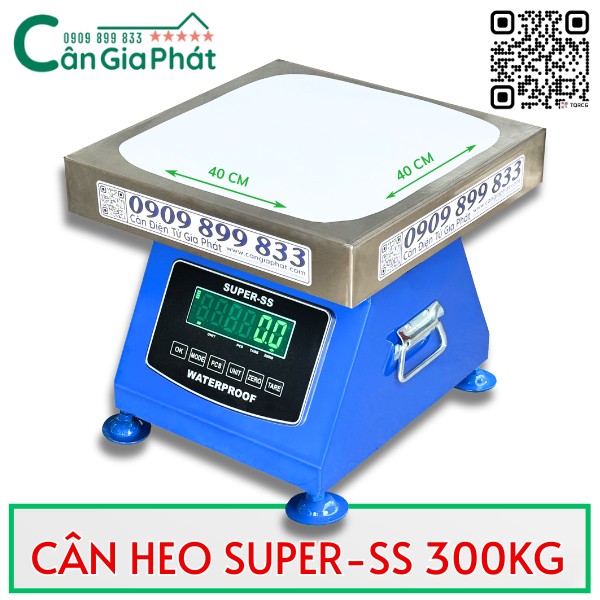 CÂN ĐIỆN TỬ CÂN HEO SUPER-SS 300KG CHỐT SỐ VÀ CHỐNG NƯỚC