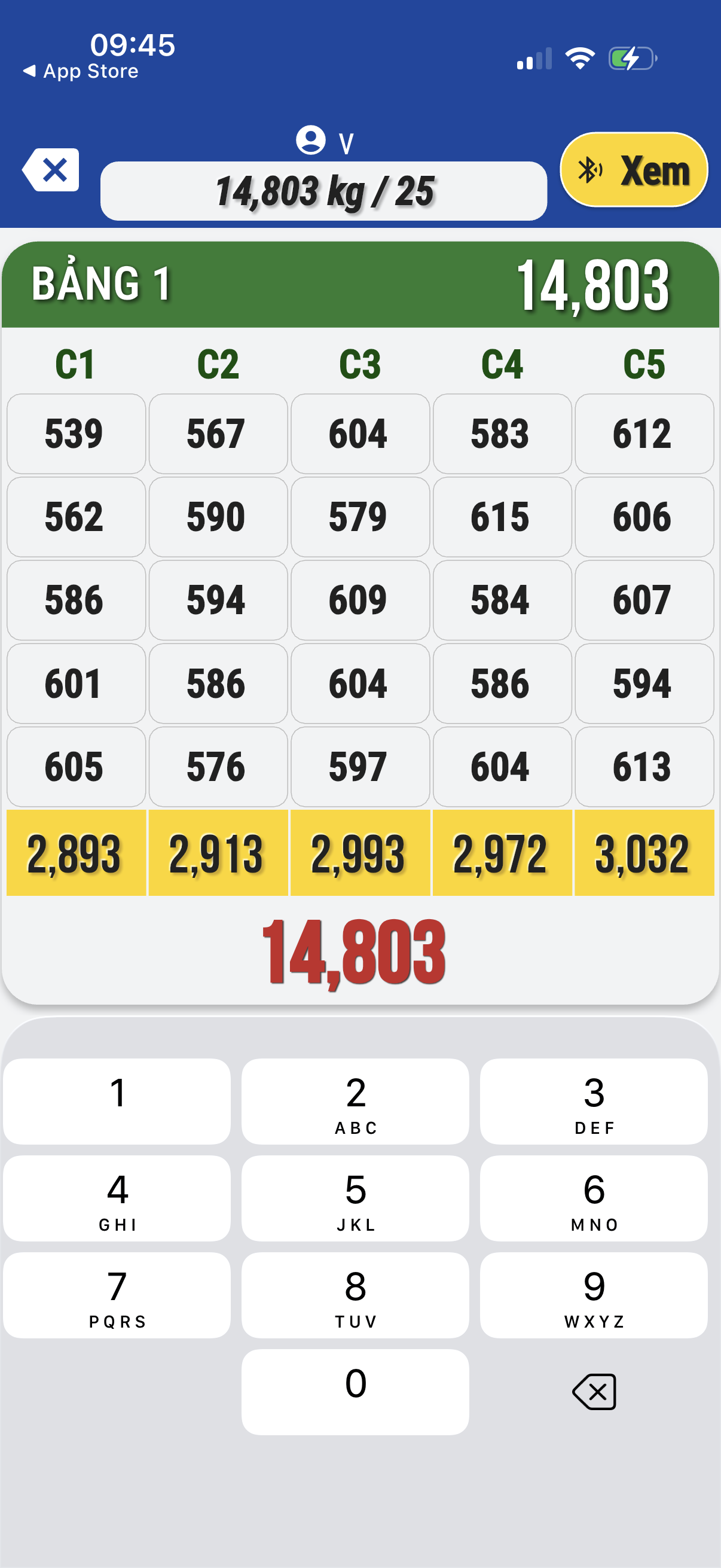 App Cân Lúa V5 (Thiều Minh Luân) bluetooth với Cân Lúa Gia Phát