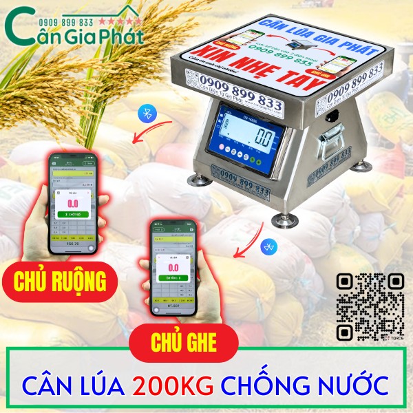 CÂN LÚA 200KG CHỐNG NƯỚC