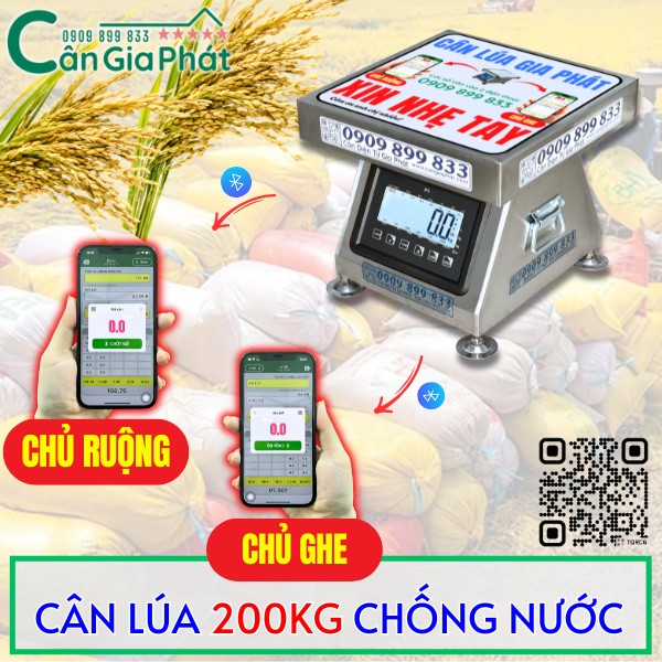 CÂN LÚA 200KG CHỐNG NƯỚC