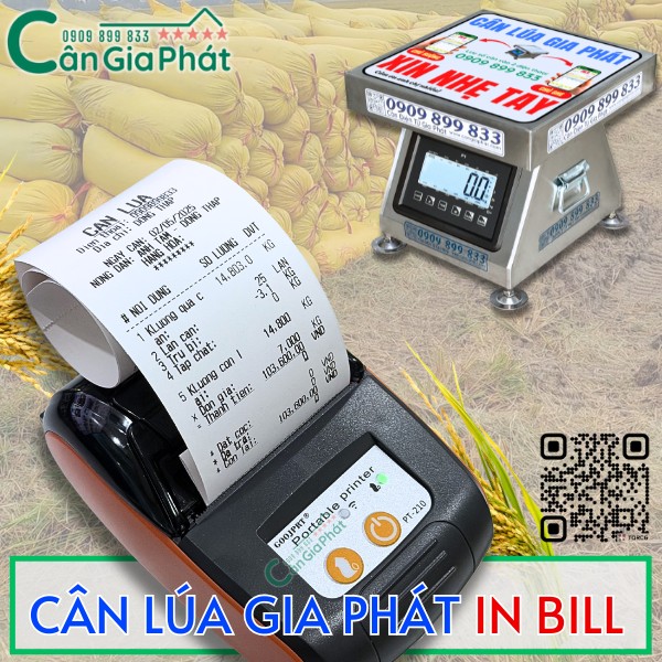HƯỚNG DẪN CÀI ĐẶT &amp; IN BILL CÂN LÚA GIA PHÁT