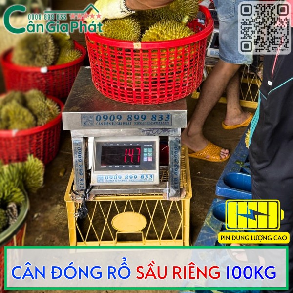 CÂN ĐÓNG RỔ SẦU RIÊNG