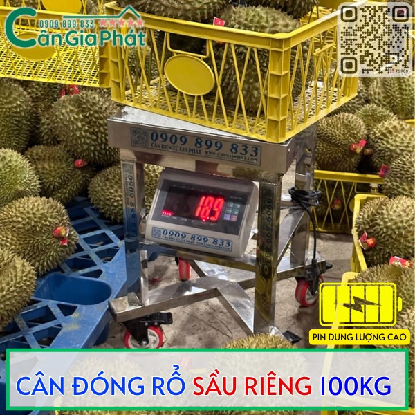 CÂN ĐÓNG RỔ SẦU RIÊNG