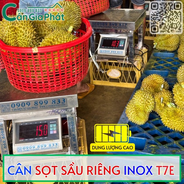 CÂN SỌT SẦU RIÊNG INOX T7E 300KG