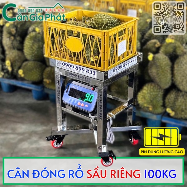 CÂN ĐÓNG RỔ SẦU RIÊNG