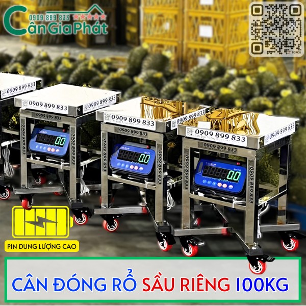 CÂN ĐÓNG RỔ SẦU RIÊNG