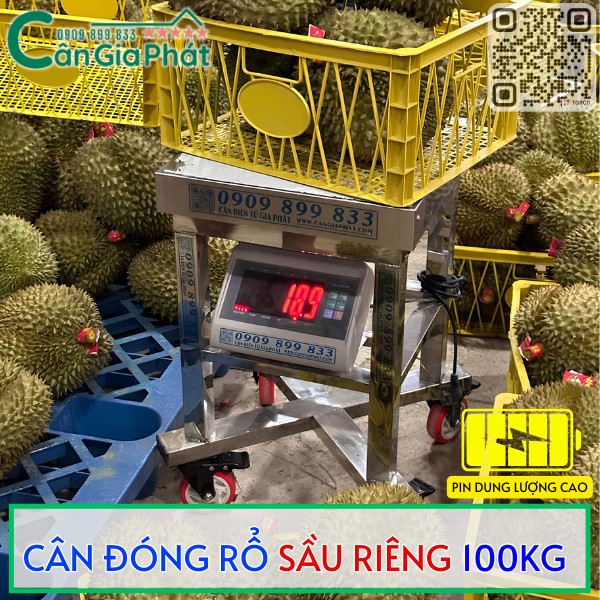 CÂN ĐÓNG RỔ SẦU RIÊNG