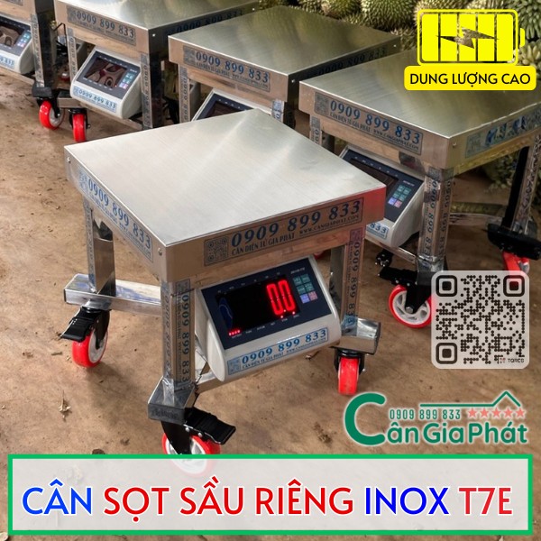 CÂN SỌT SẦU RIÊNG INOX T7E 300KG