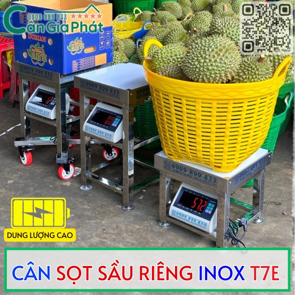 CÂN SỌT SẦU RIÊNG INOX T7E 300KG