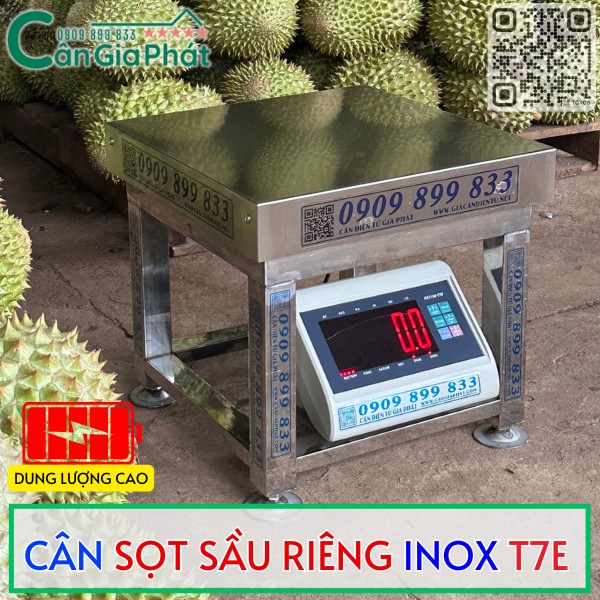 CÂN SỌT SẦU RIÊNG INOX T7E 300KG