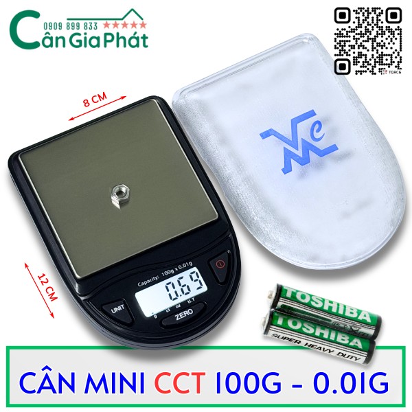 CÂN ĐIỆN TỬ MINI CCT 100G - 0.01G