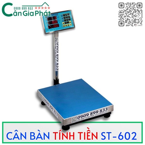 Cân bàn điện tử có tính tiền ST-602 - candientu.net - CÂN ĐIỆN TỬ GIA PHÁT